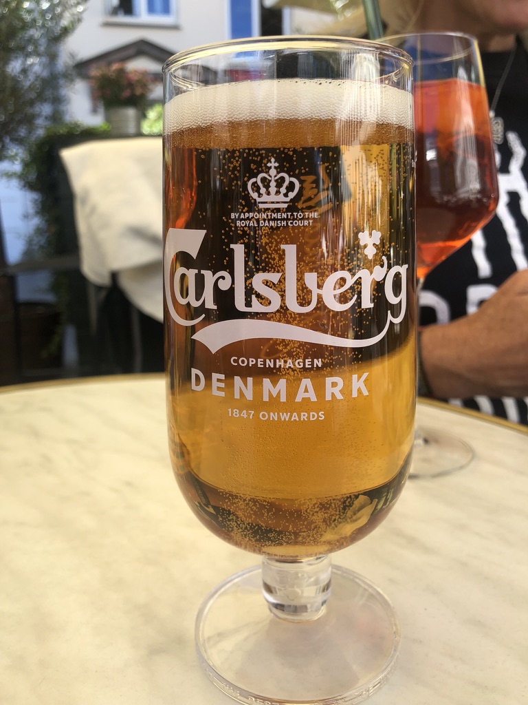 Carlsberg pint photographed during a Copenhagen draft-culture visit